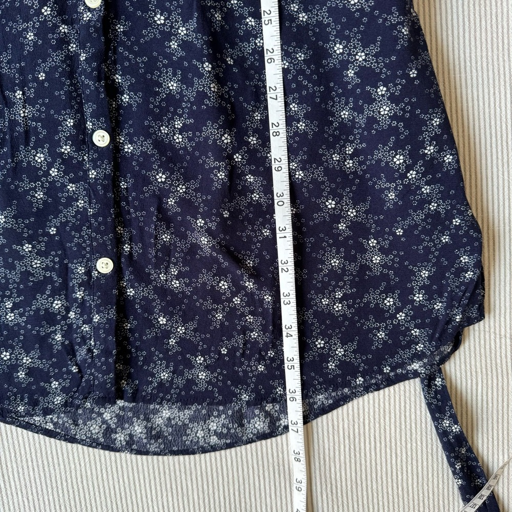 Gap Sleeveless Print Dress Navy Floral Size Small - Picture 13 of 15